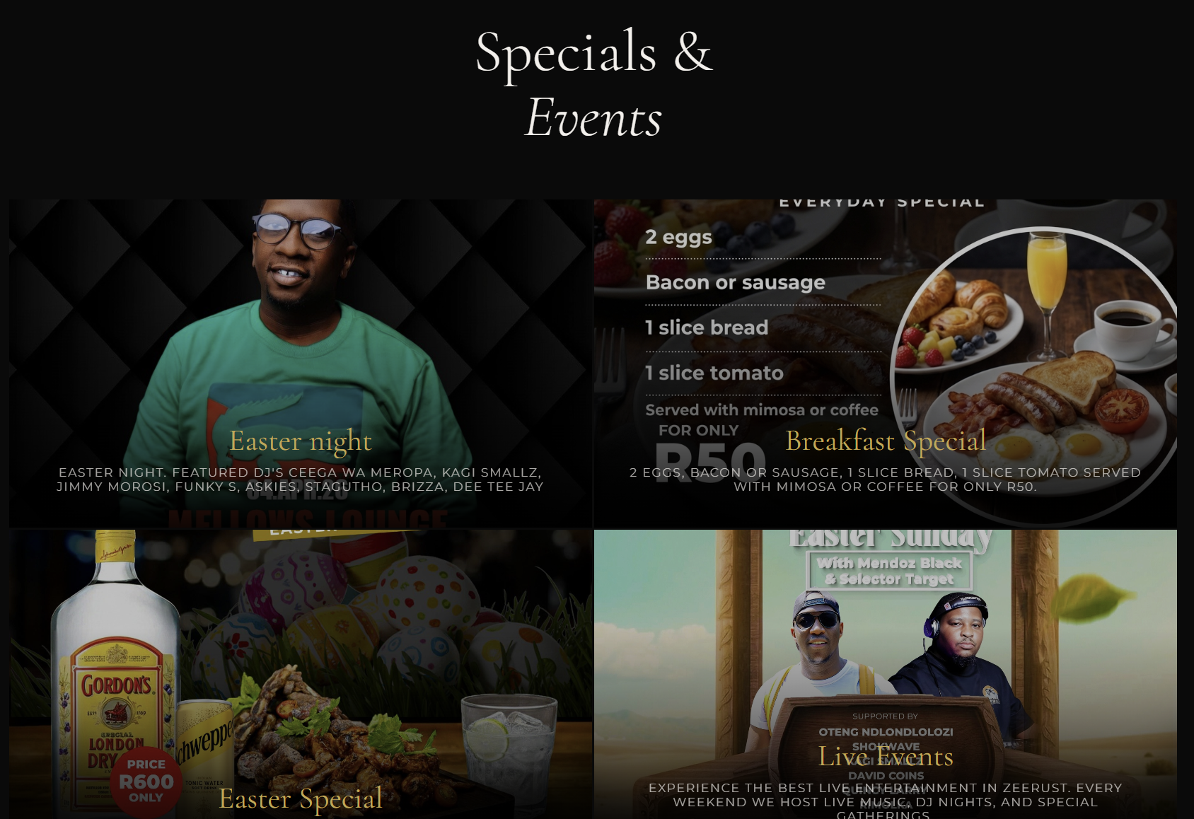 Mellow's Lounge Events